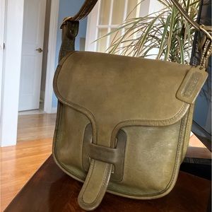 Vintage Coach Courier NYC Sage green